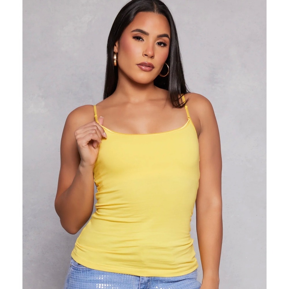 Ambiance Women's Cami Tank Top – Yellow – Size Small – NWOT